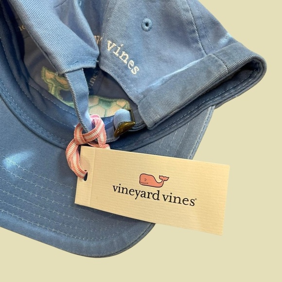 NWT kids Vineyard Vines Soccer Whale Baseball Hat In Hydrangea - Picture 5 of 6